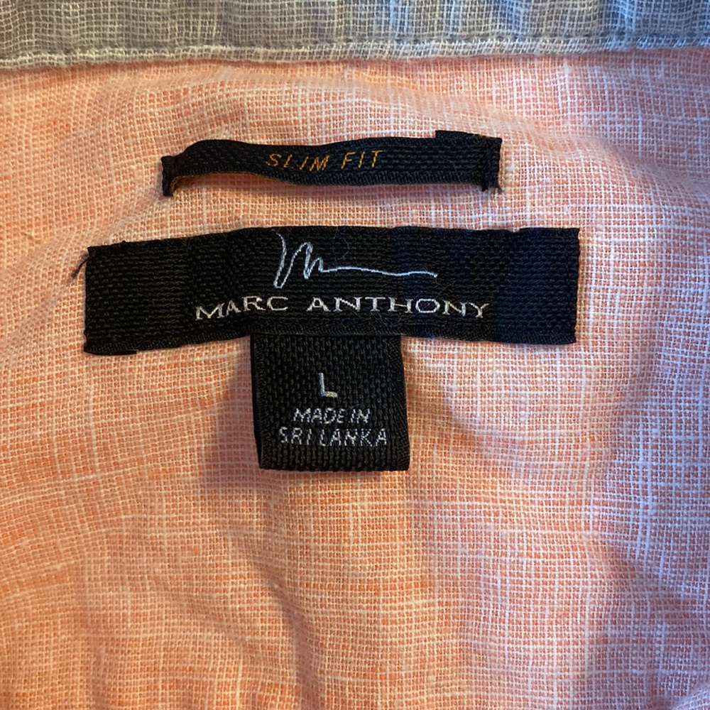 Marc Anthony Linen Blend Button Down - image 4